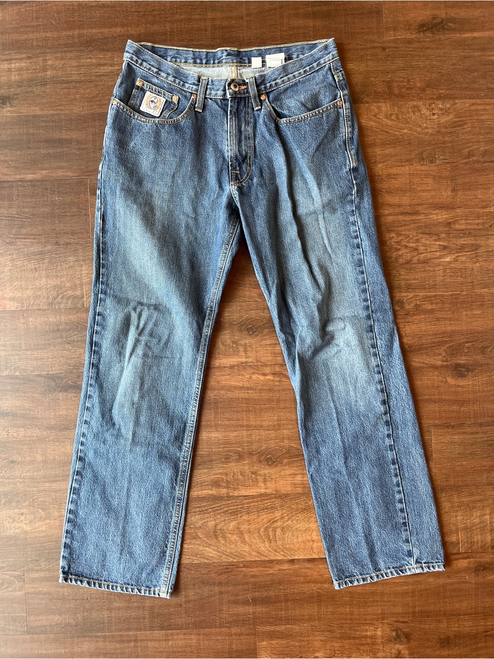 Cinch Men's White Label Relaxed Fit Straight Leg Jeans 32X32 Blue Western Boot